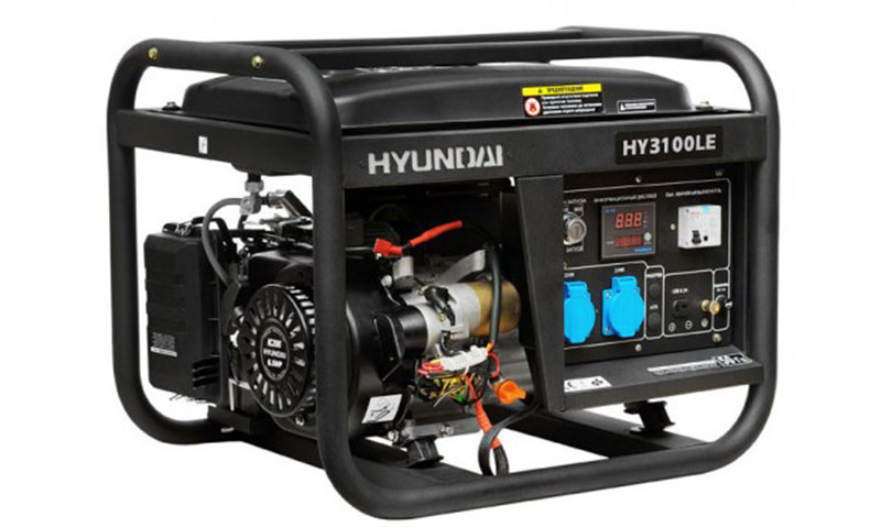Máy phát điện đề nổ Hyundai 2.5kW HY3100LE giảm tiếng ồn, dễ dàng sử dụng