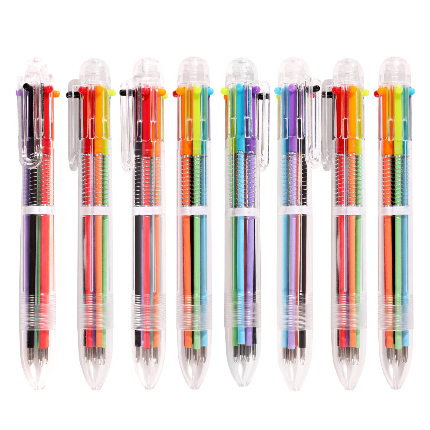 DAIKOYE 24 PCS 0.5mm 6-in-1 Multicolor Ballpoint Pen