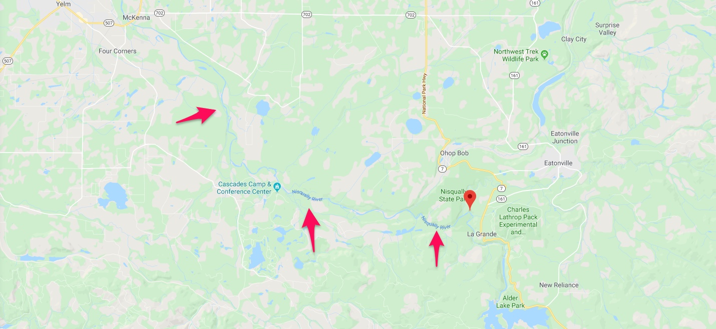 Nisqually river map