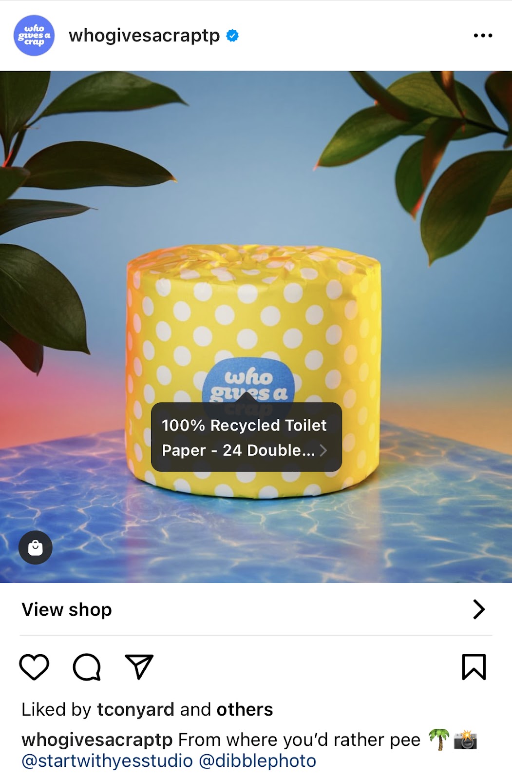 Who Gives A Crap  Instagram product tags