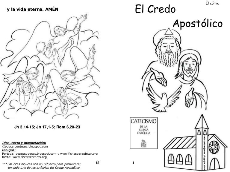 Resultado de imagen para historieta del credo para niños