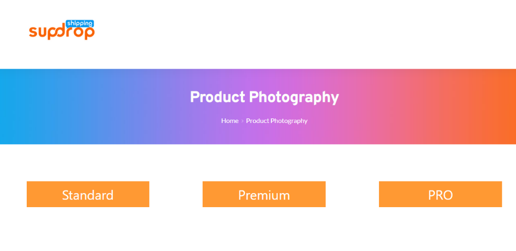 sup dropshipping product photography