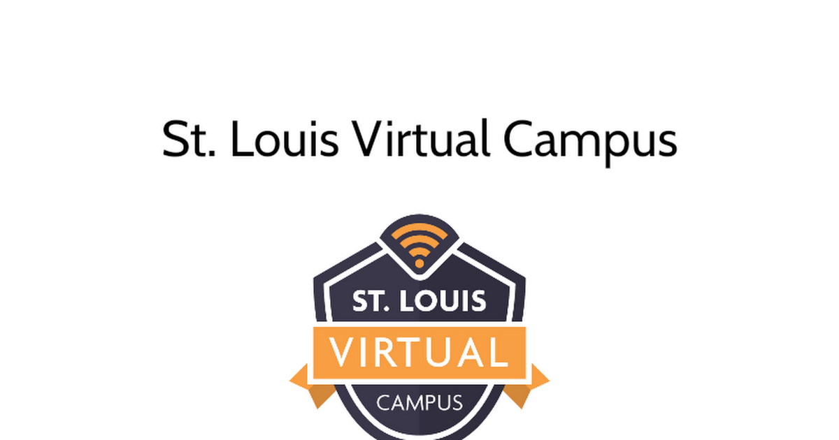 2022-2023 St. Louis Virtual Campus Elementary Parent/Student Handbook