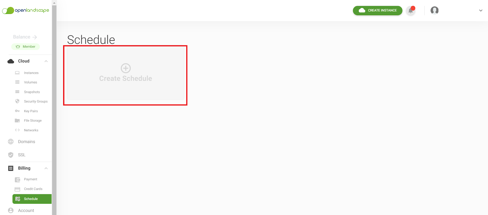 Create Schedule