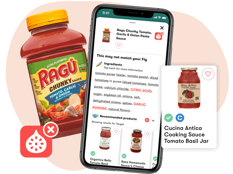 Food tech startup Fig's alternatives Finder