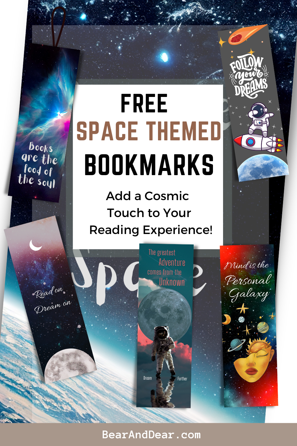 Space Themed Bookmarks