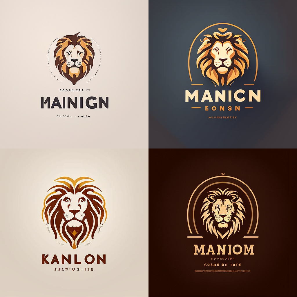 Лого компании в виде льва