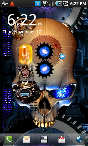 Download Steampunk Skull Live Wallpaper apk
