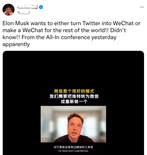 马斯克为微信“点赞”