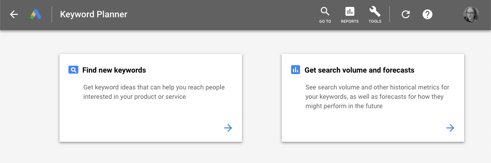 google keyword planner