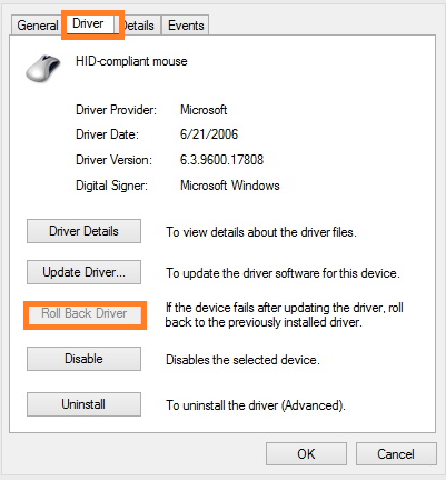 Uninstall and Reinstall Mouse Driver 