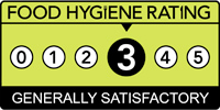 The Blue Peter Food hygiene rating is '3': Generally satisfactory