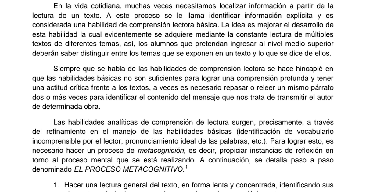 Examen De Repaso Comipems Examen Planificador De Estudio Preguntas