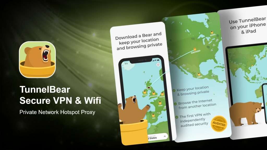TunnelBear Secure VPN & Wifi - meilleur VPN gratuit pour iPhone