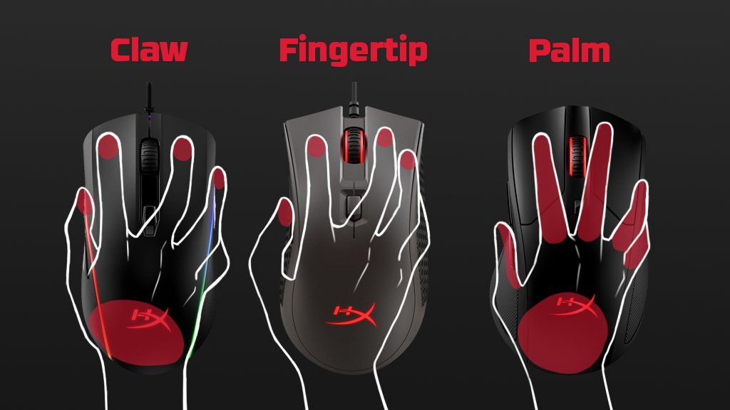 Even if you know that you need a larger gaming mouse for your large hand, you will still have to consider the type of grip that you prefer when choosing.