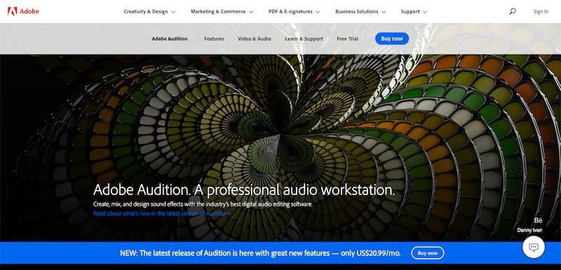 Adobe Audition - fait partie d'Adobe Creative Cloud Suite
