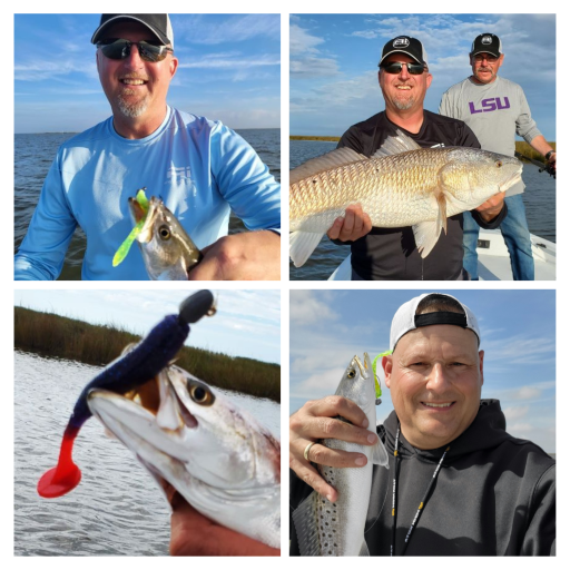 Catching Redfish and Speckled Trout with Angling Ai RipRap Swimbait and Action Worm