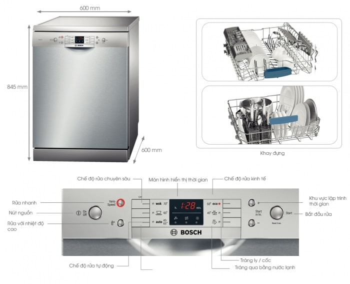 Hướng dẫn sử dụng Bosch SMS63l08EA