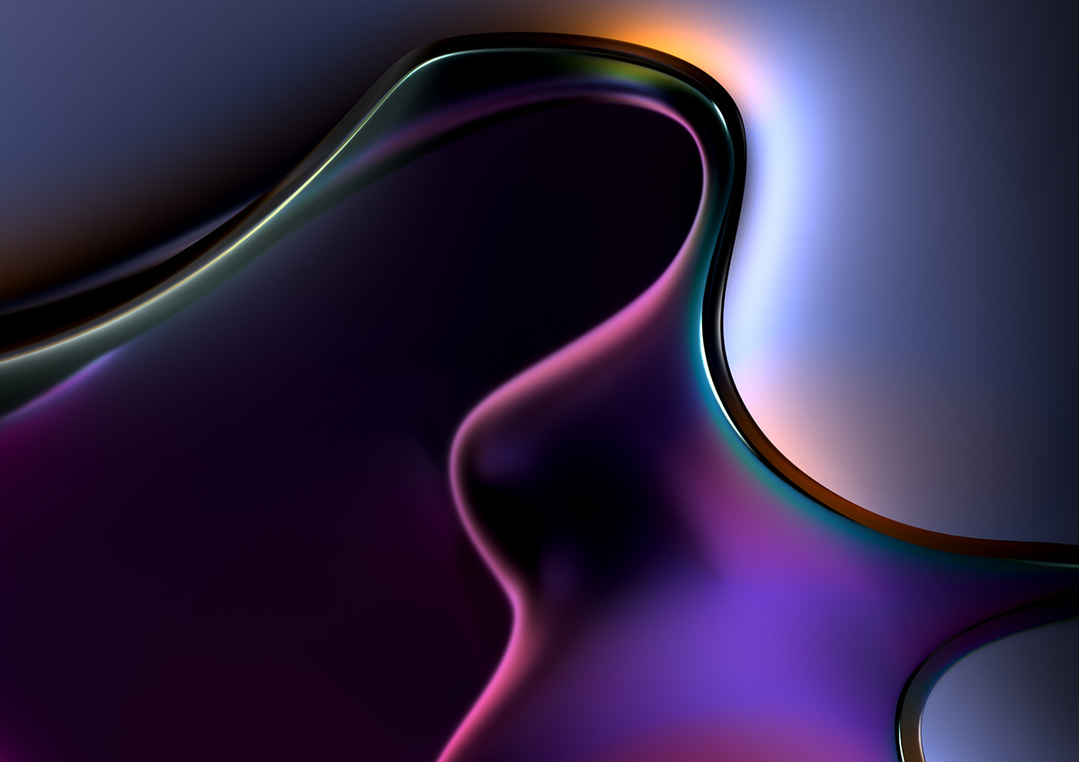 3D abstract CGI delicate energetic flow Render smooth