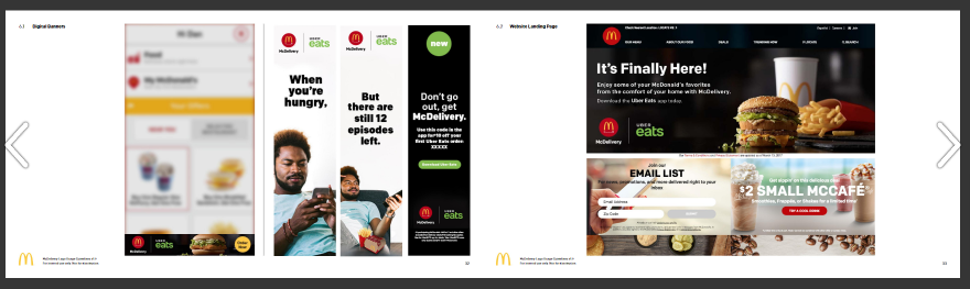 McDonald's McDelivery brand guidelines