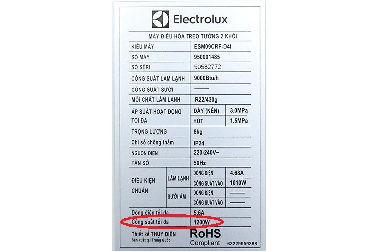 Xác định giá trị công suất trên thiết bị điện