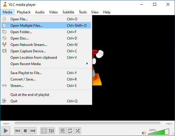 Open Multiple Files In VLC