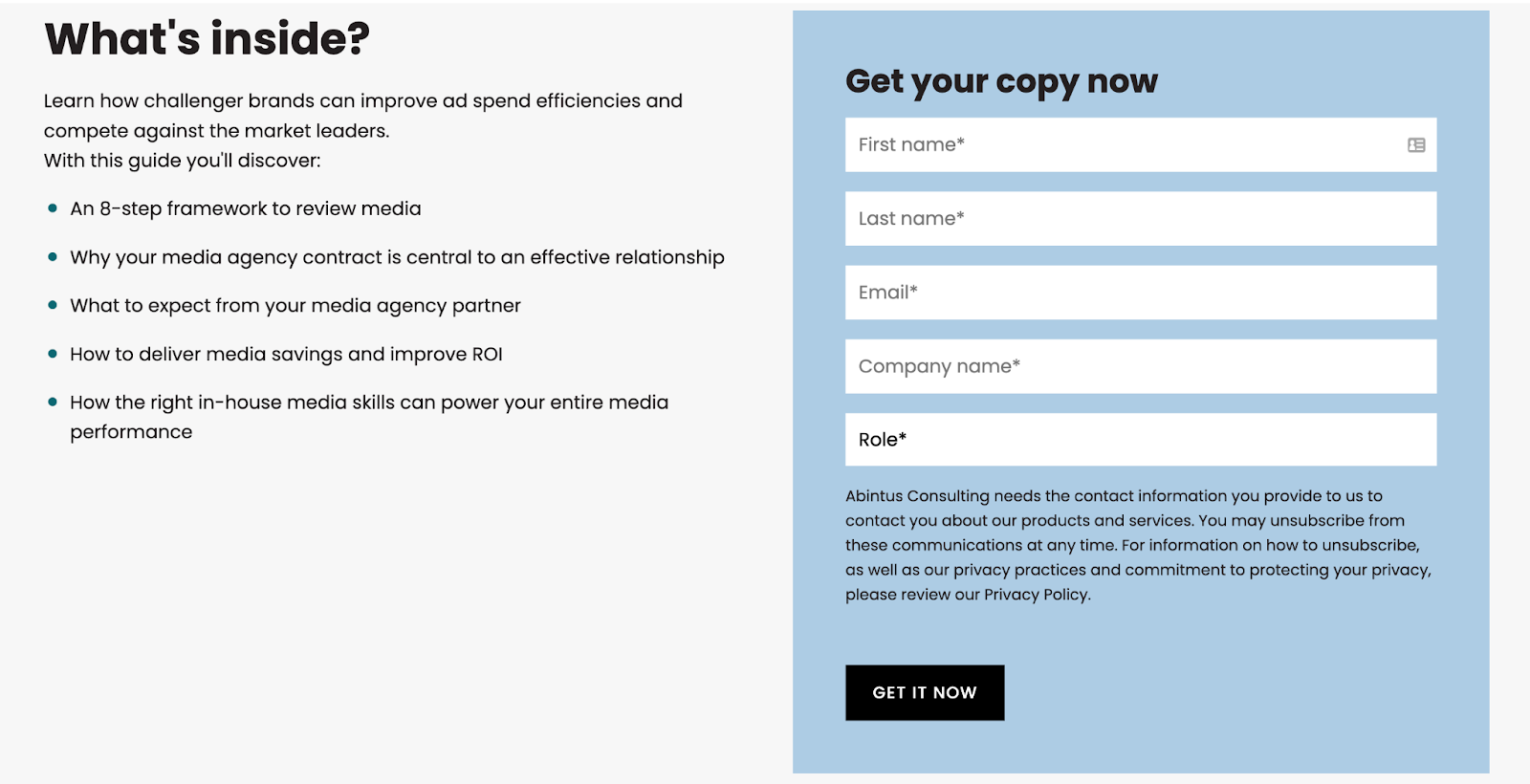 Sign Up Form Landing Page