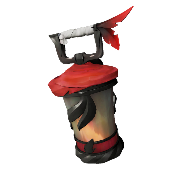 An image of the Fallen Sea Dog cosmetic lantern from the game Sea of Thieves. 