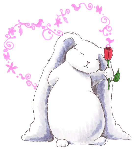Rose Red, Valentine's Day, humor, funny bunny