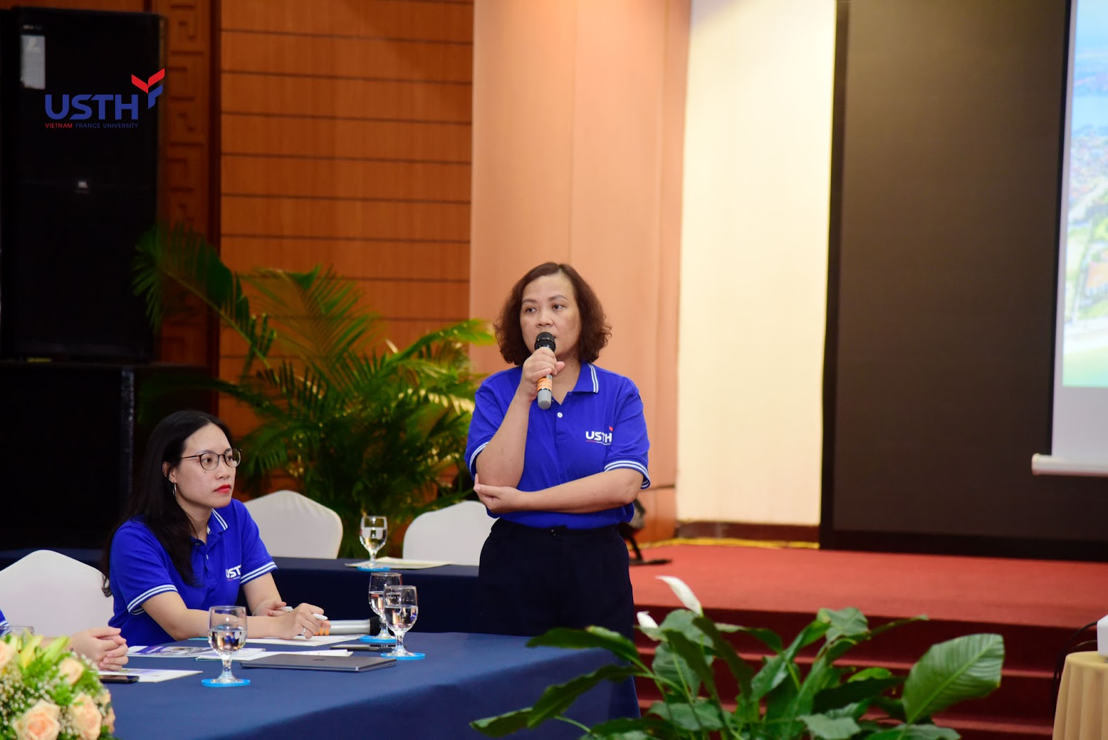 PGS.TS. Đinh Thị Mai Thanh, Hiệu trưởng USTH phát biểu tại chương trình