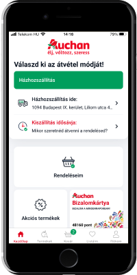 Átalakult az Auchan mobil alkalmazás: új design, korszerűbb funkciók