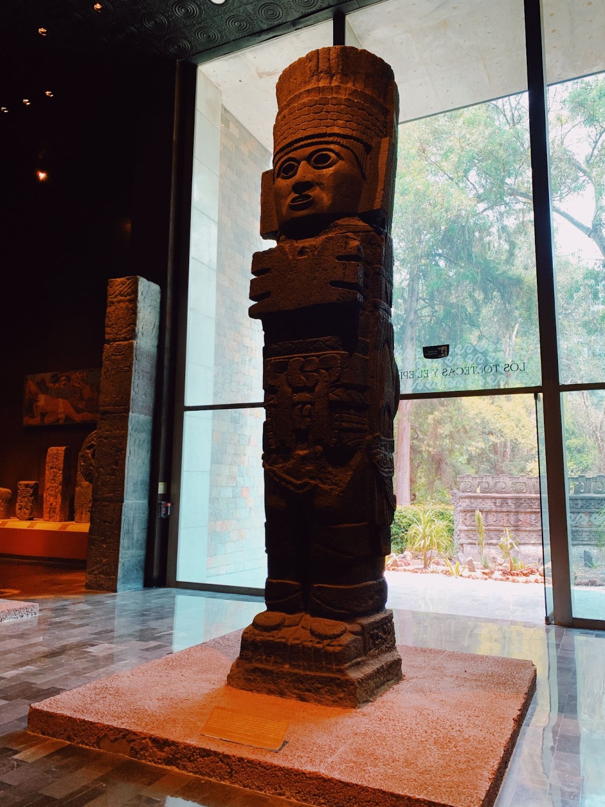 Atlantean Warrior sculpture found in Mexico City's National Anthropology Museum