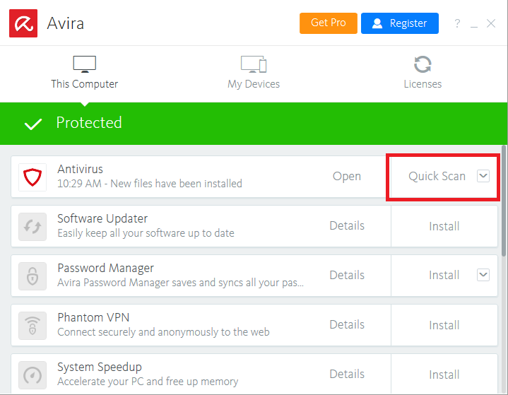 avira main