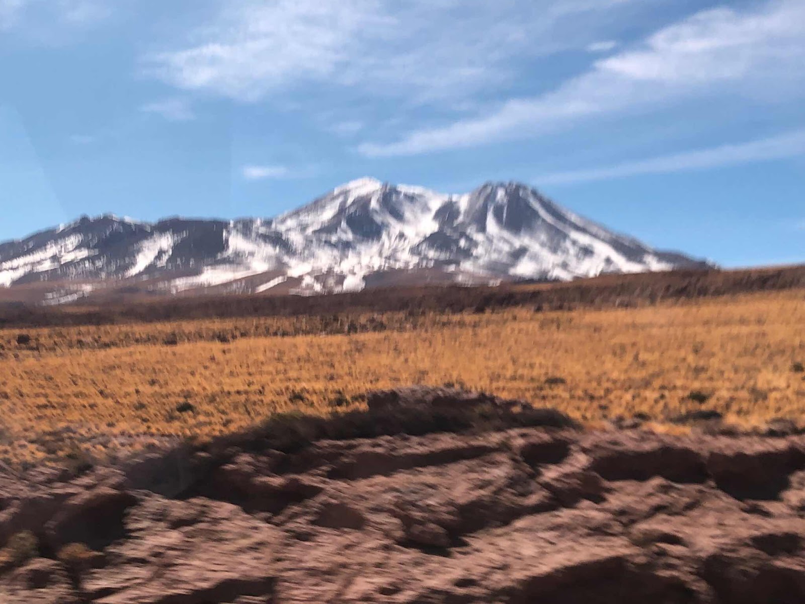 Beautiful snow capped mountains and volcanoes as seen in San Pedro de Atacama (Source: Palmia Observatory)