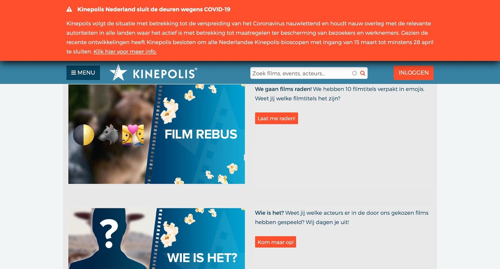 Website Kinepolis