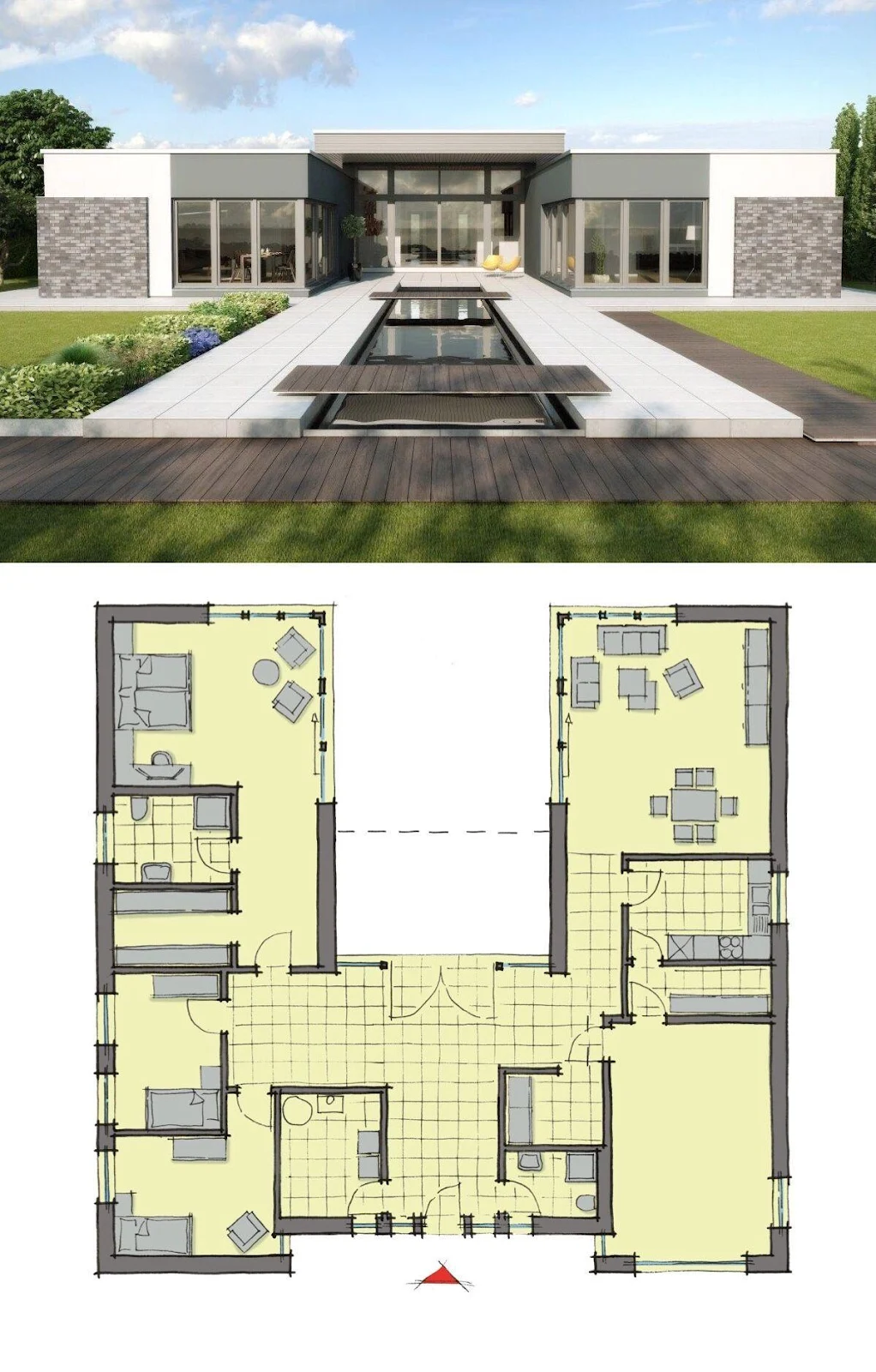 7 Desain Dan Denah Rumah Mewah Terbaru 2020 Elegan Dan Minimalis