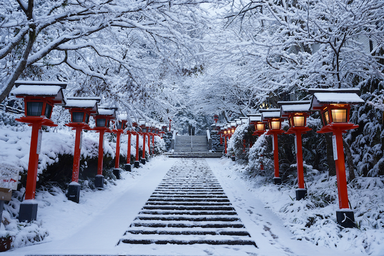 Winter Scene in Japan