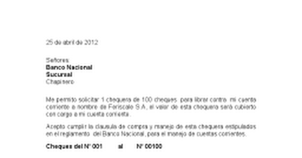 Carta chequera.doc - Google Docs