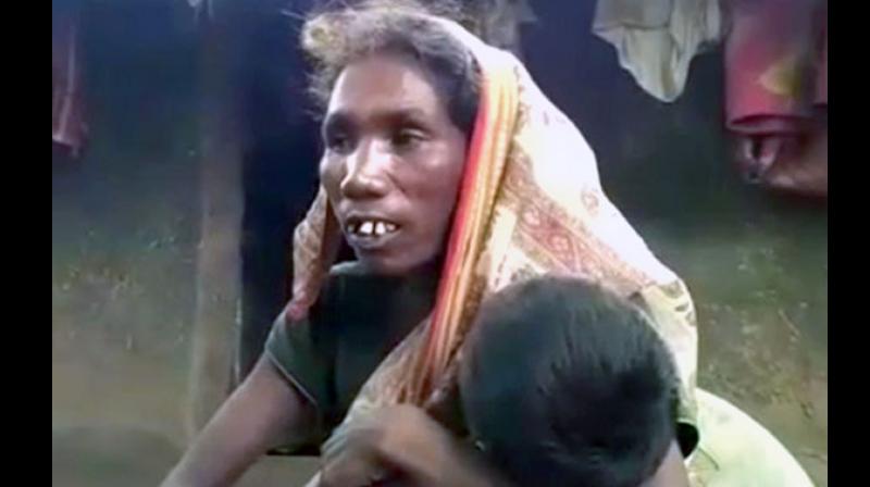 Image result for jharkhand mother girl dies aadhar