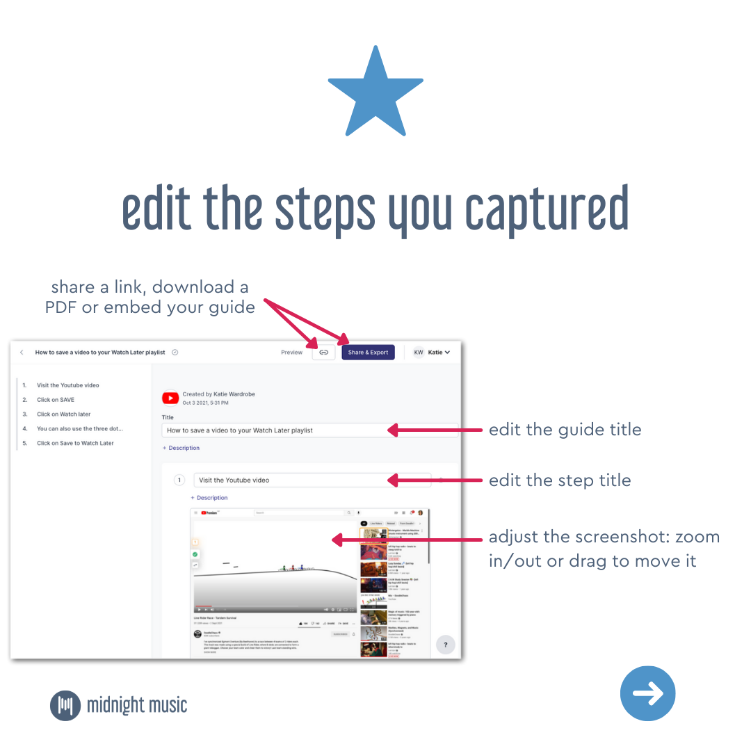 Tango Step 4: Edit Your Workflow