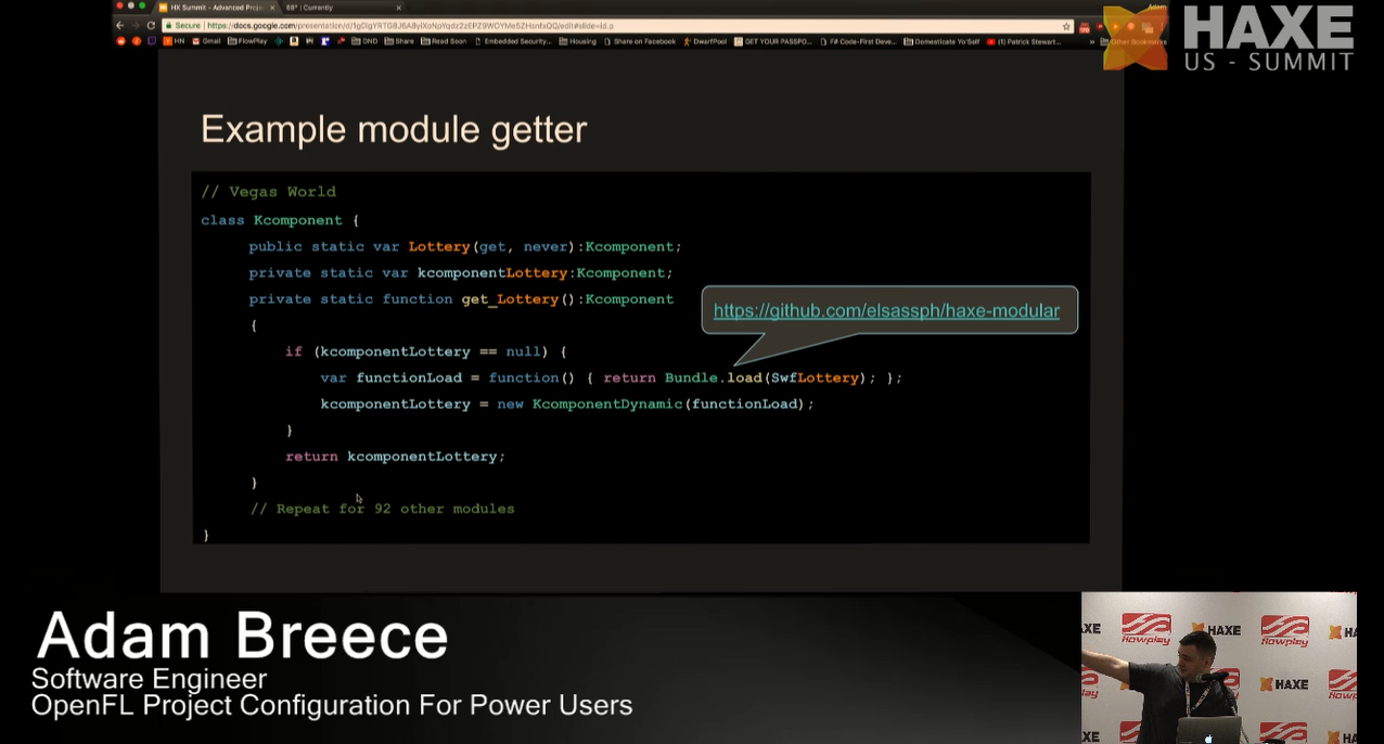 Example module getter