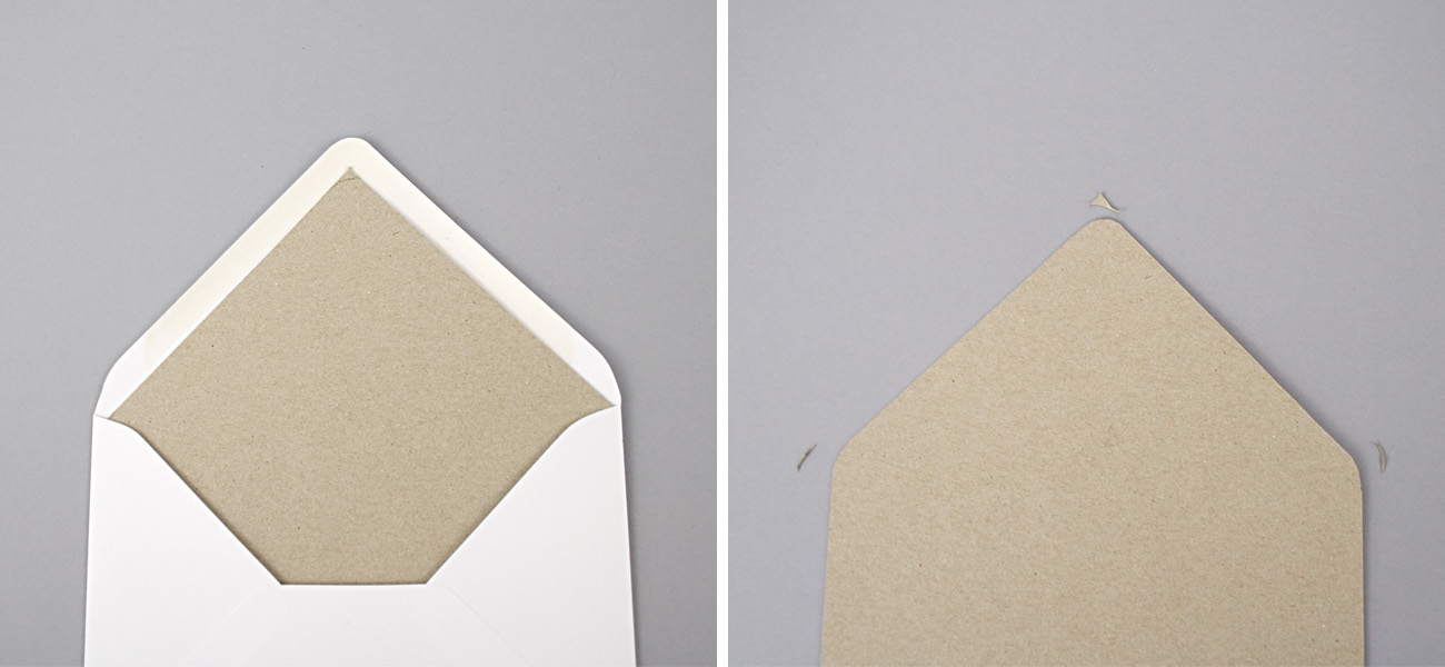 envelope liners rounding corners