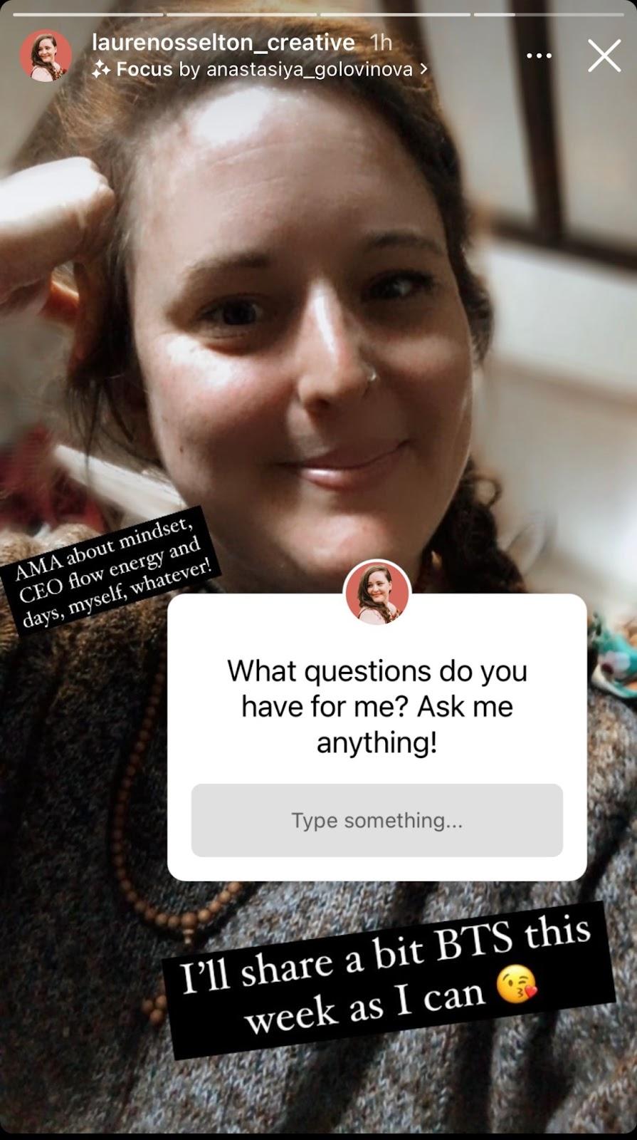 instagram Q&A sticker
