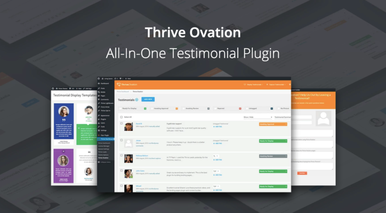 Thrive Ovation – prémiový doplnok pre referencie WordPress