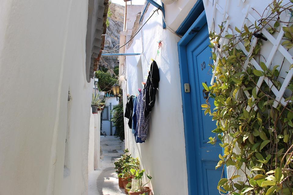 El Barrio De Plaka, Grecia, Atenas, Verano, Pierre