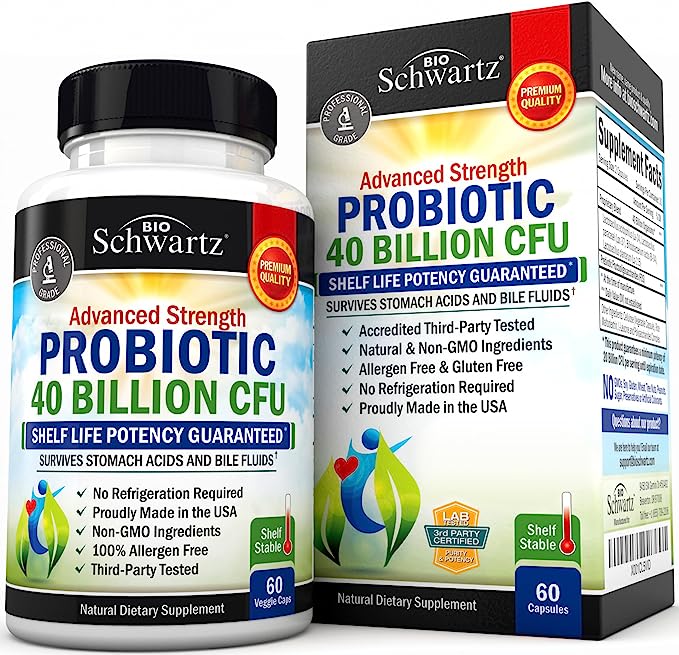 60 capsules of gut health supplements in USA