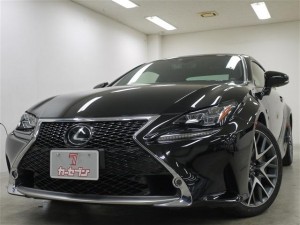 LEXUS RC FｰSPORTS 赤革 クルコン ソナー シートヒーター LEDライト ブラック 買取車