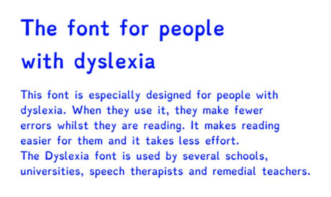 Dyslexie | GPII Unified Listing