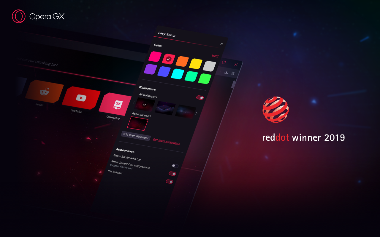 iF Design - Opera GX - Gaming browser