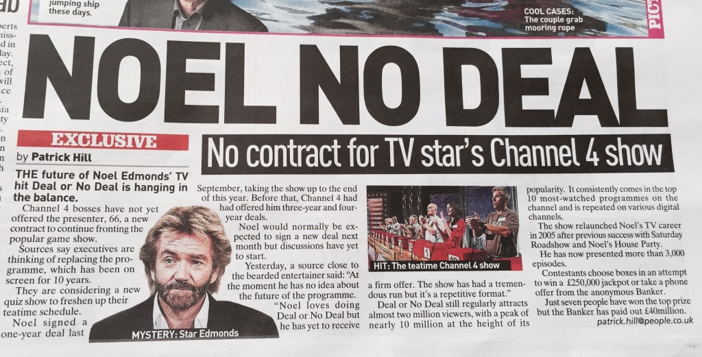 Alex Belfield Noel Edmonds Deal Or No Deal Exclusive